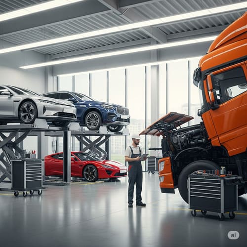 Perito Engenheiro Mecânico realizando inspeção em veículo